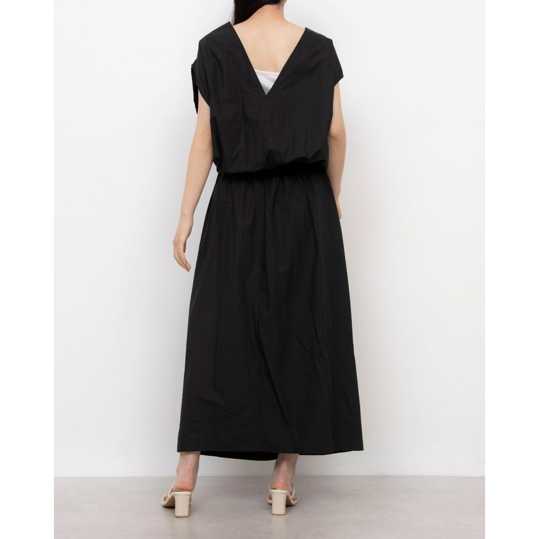 エンライトメント ENLIGHTENMENT ドレープワンピース (ブラック) ブラック