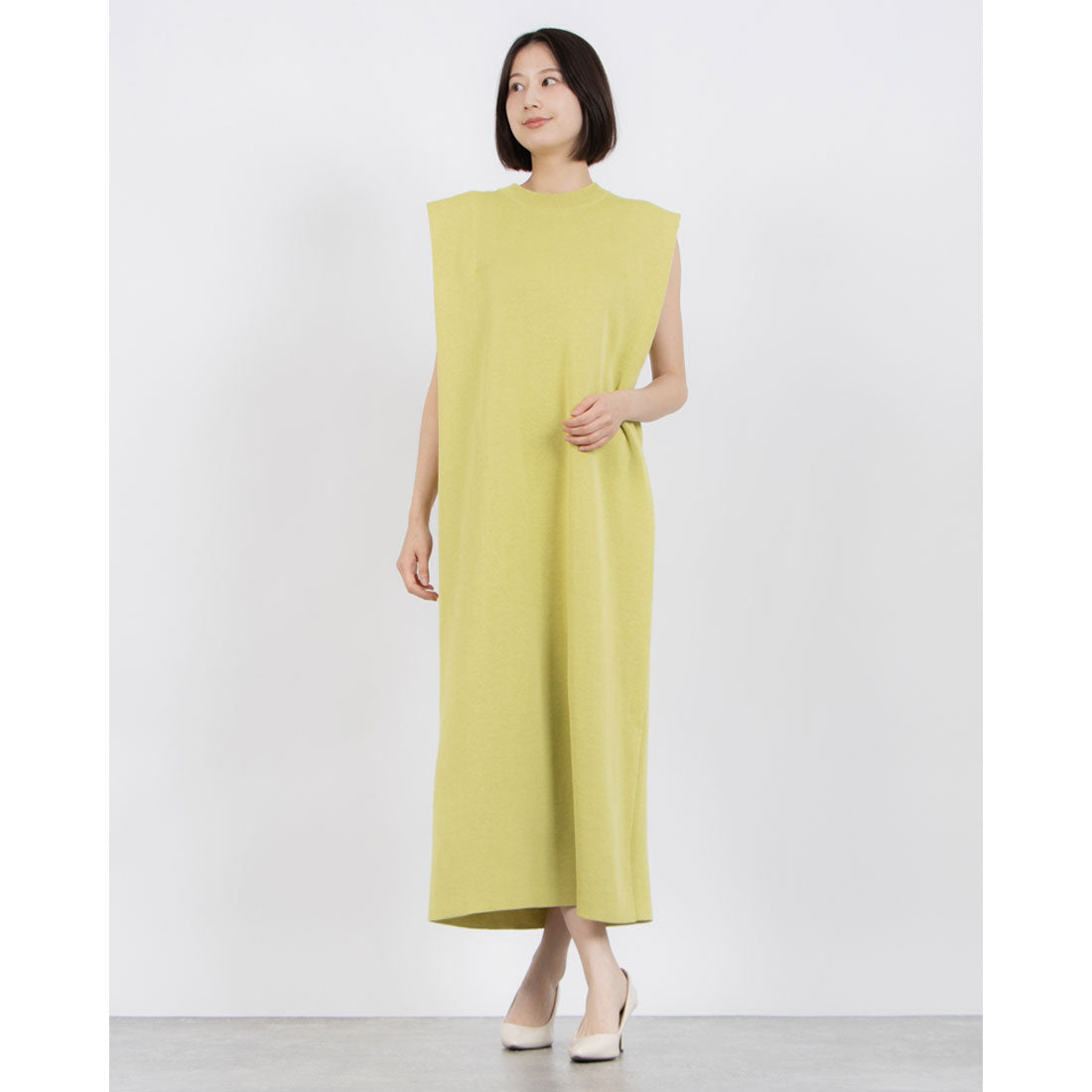 エンライトメント ENLIGHTENMENT PLANE PATERN DRESS (ライム) ライム