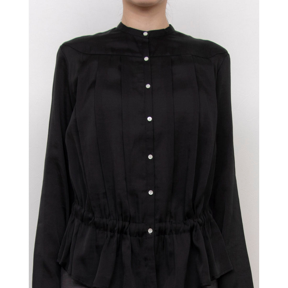 エンライトメント ENLIGHTENMENT BACKBOWTUCKEDBLOUSE (ブラック) ブラック