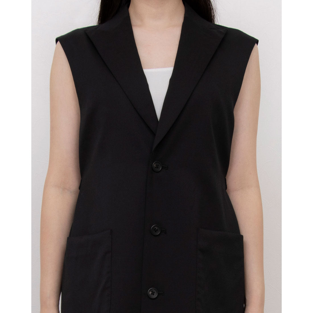 エンライトメント ENLIGHTENMENT N SLEEVELESS DRESS (ブラック) ブラック