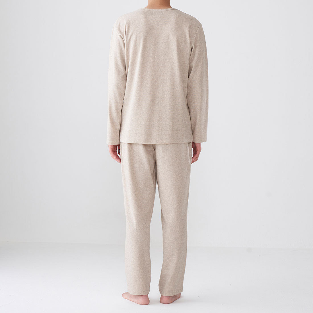 エポカ ウォモ EPOCA UOMO 前開きロングテーパードパンツ (ベージュ) ベージュ