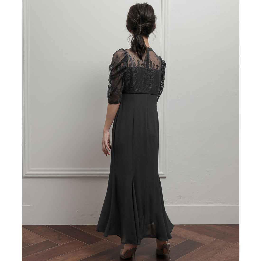 Epic Day Lace Combination Mermaid Long Dress