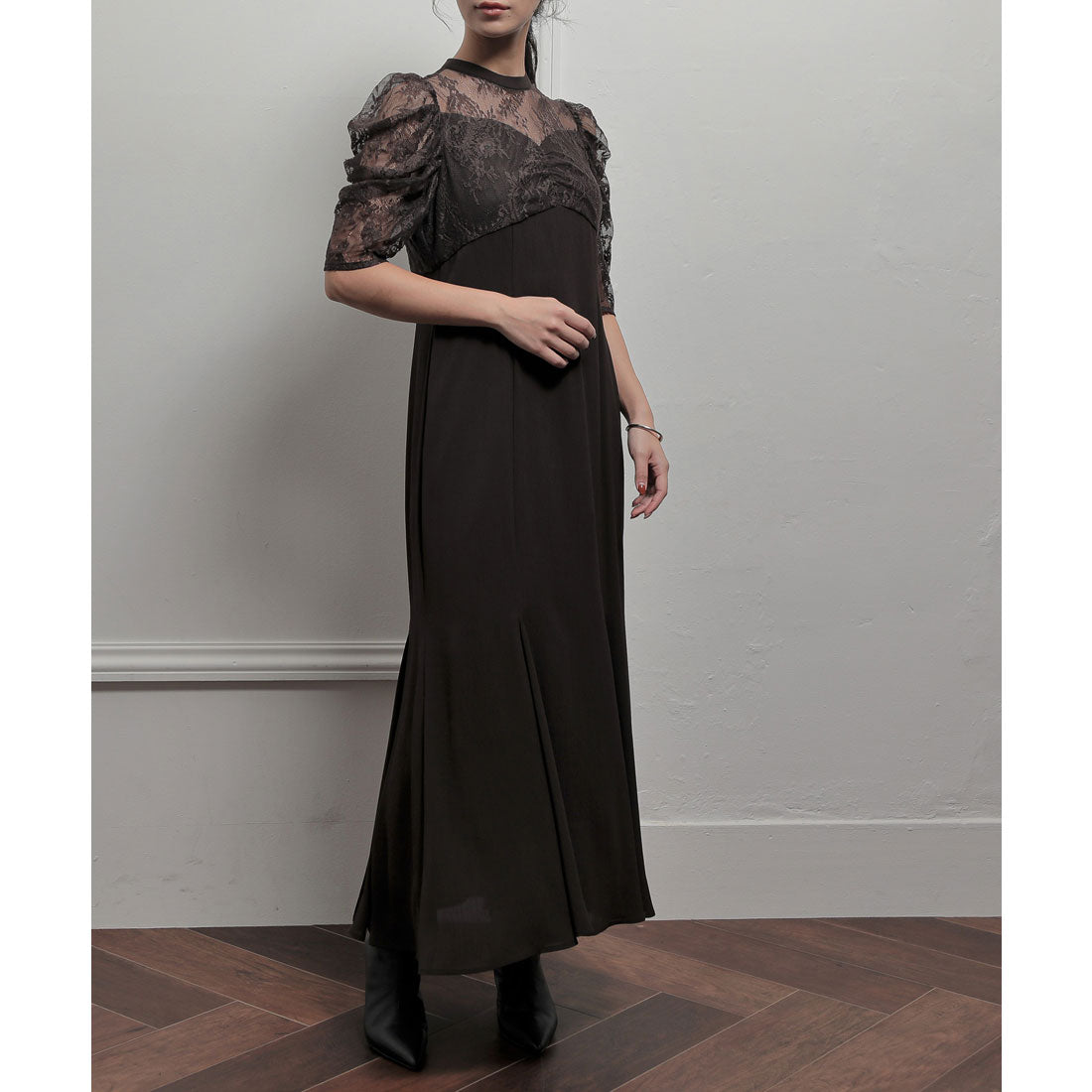 Epic Day Lace Combination Mermaid Long Dress