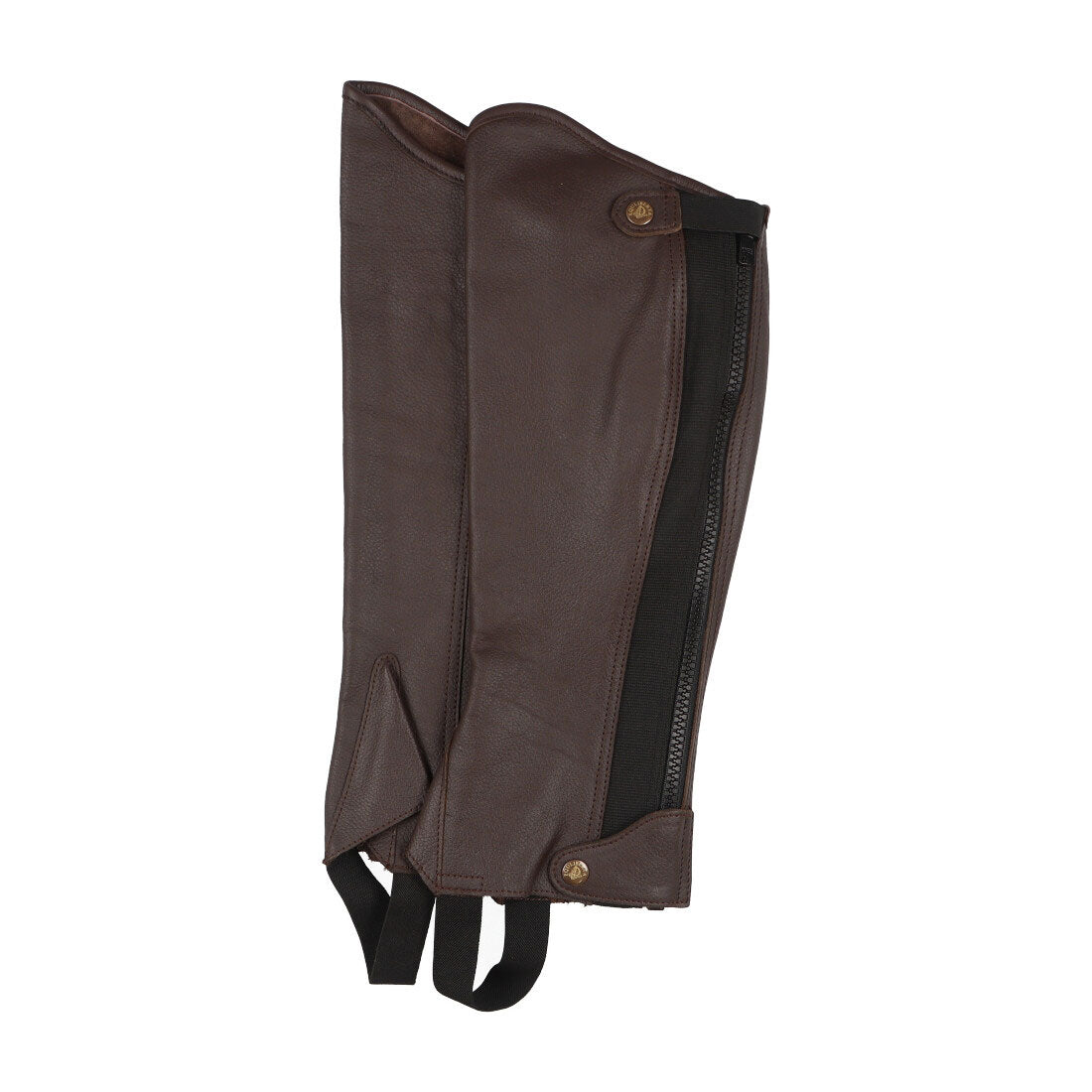 エクリベルタ EQULIBERTA ソフトレザーハーフチャップス,ダークブラウン