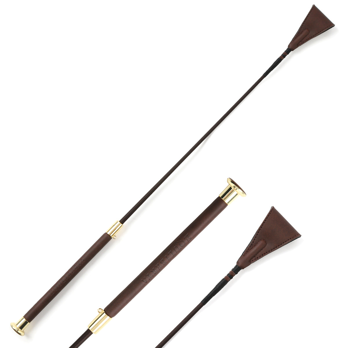 エクリベルタ EQULIBERTA クラシック短鞭 (ブラウン) ブラウン