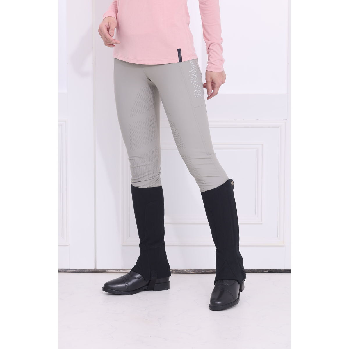 エクリベルタ EQULIBERTA 合皮スエードハーフチャップス