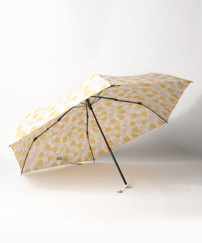 エスタ estaa 耐風折りたたみ傘 ”Romantic Retro ドットフラワー” (ターコイズブルー) ターコイズブルー