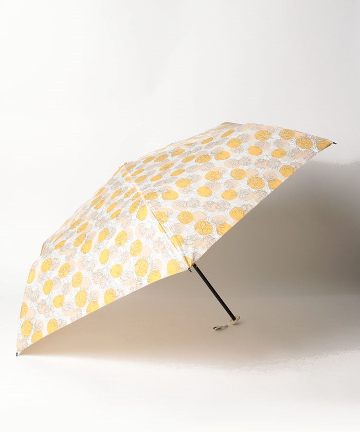 エスタ estaa 耐風折りたたみ傘 ”Romantic Retro ドットフラワー” (オレンジ) オレンジ