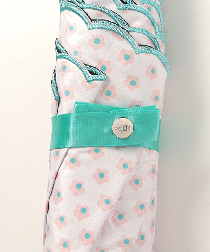 エスタ estaa 晴雨兼用折りたたみ傘 アデリアレトロ×estaa さくら草 (ペールピンク) ペールピンク