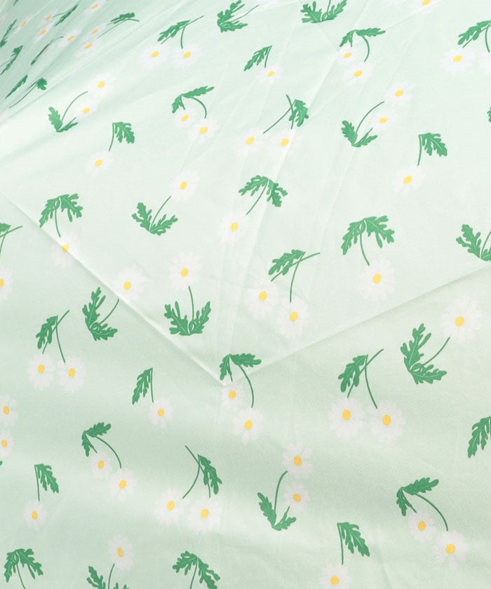 エスタ estaa 晴雨兼用折りたたみ傘 アデリアレトロ×estaa 野ばな (ミントグリーン) ミントグリーン