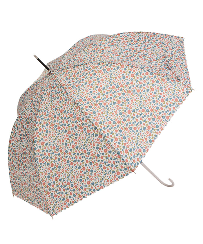 エスタ estaa estaa フラワーベッド 長傘 UV 手開き 傘 雨傘 レディース (ピンク) ピンク