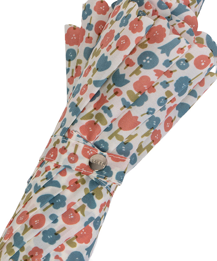 エスタ estaa estaa フラワーベッド 長傘 UV 手開き 傘 雨傘 レディース (ピンク) ピンク