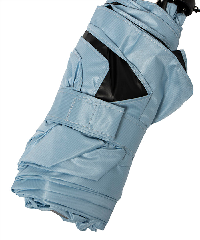 エスタ estaa 【超軽量/約124g~】マジカルテックプロ 遮光率100% 5段折りたたみ傘 晴雨兼用日傘 50cm (ペールスカイ) ペールスカイ