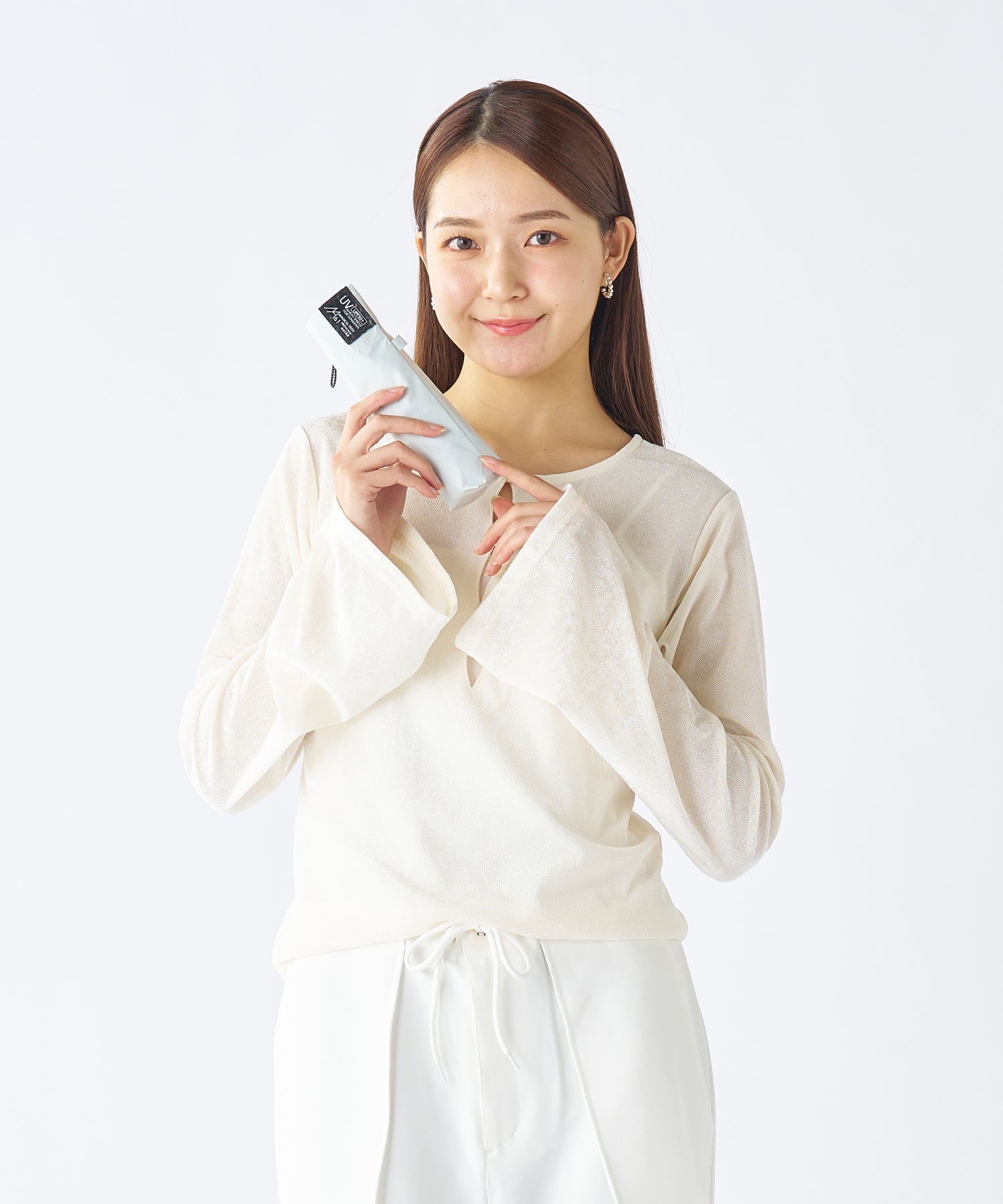 エスタ estaa 【超軽量/約158g~】マジカルテックプロ 遮光率100% 折りたたみ傘 晴雨兼用日傘 61cm (ペールスカイ) ペールスカイ