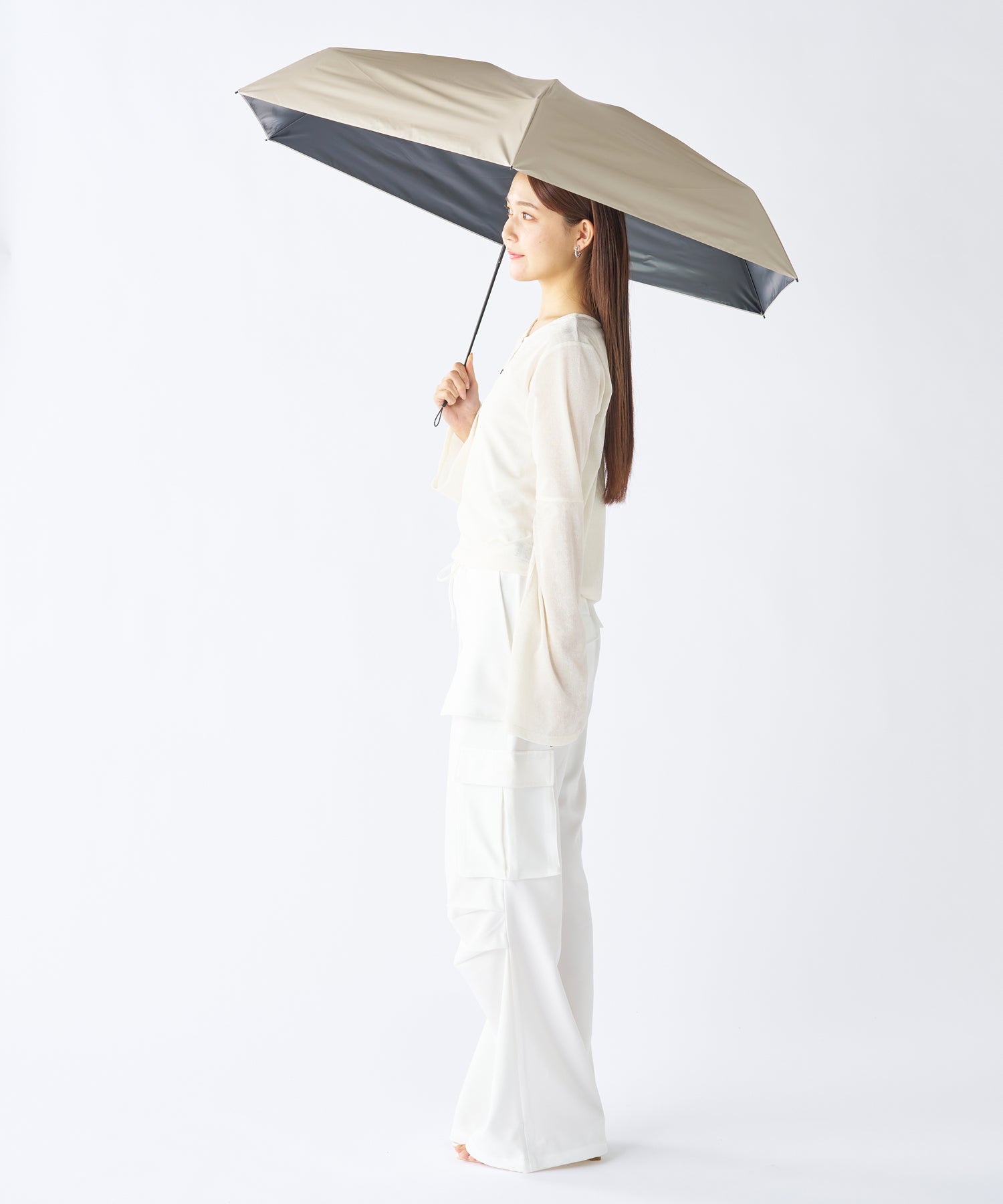 エスタ estaa 【超軽量/約158g~】マジカルテックプロ 遮光率100% 折りたたみ傘 晴雨兼用日傘 61cm (ペールスカイ) ペールスカイ