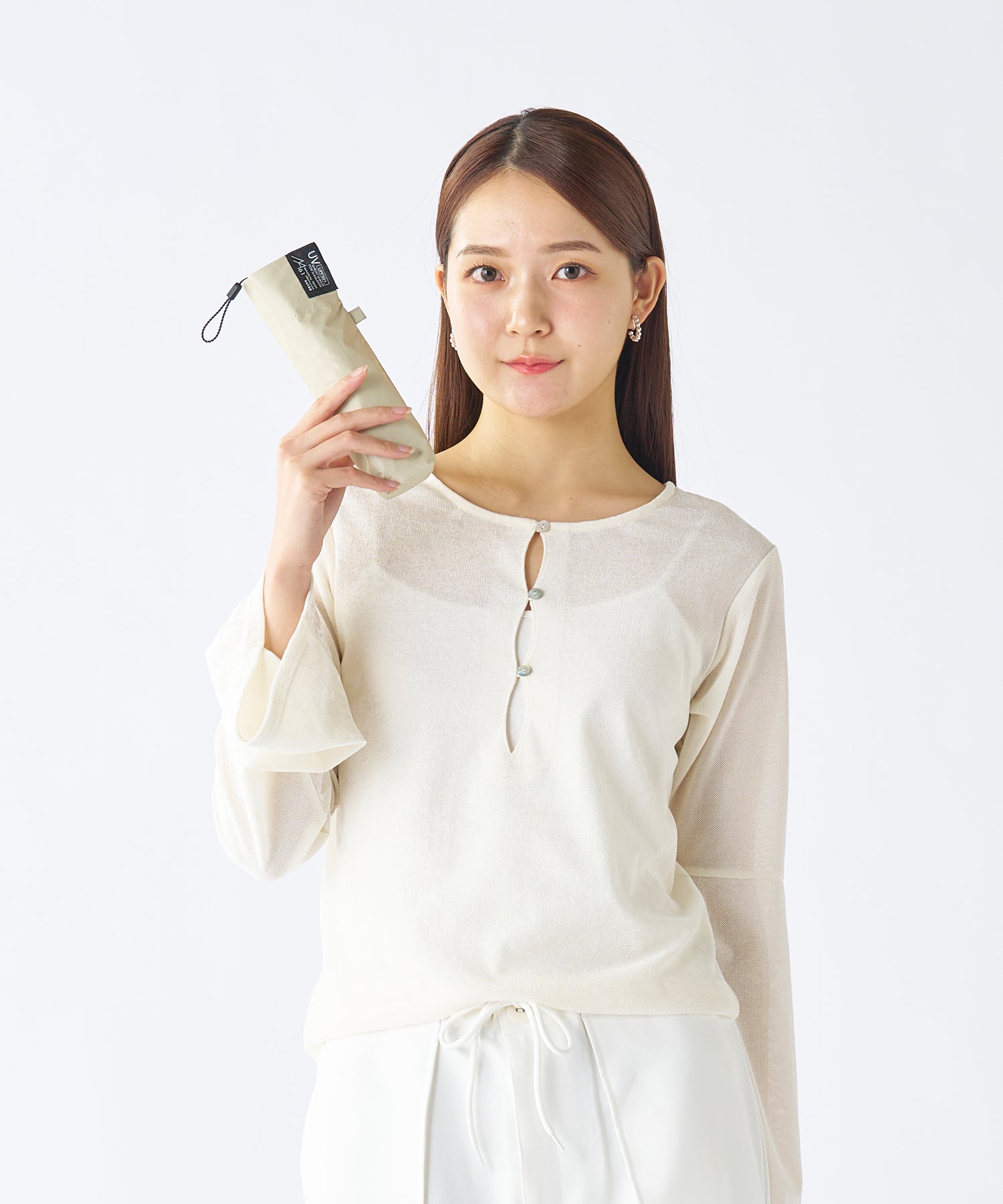 エスタ estaa 【超軽量/約158g~】マジカルテックプロ 遮光率100% 折りたたみ傘 晴雨兼用日傘 61cm (ペールスカイ) ペールスカイ