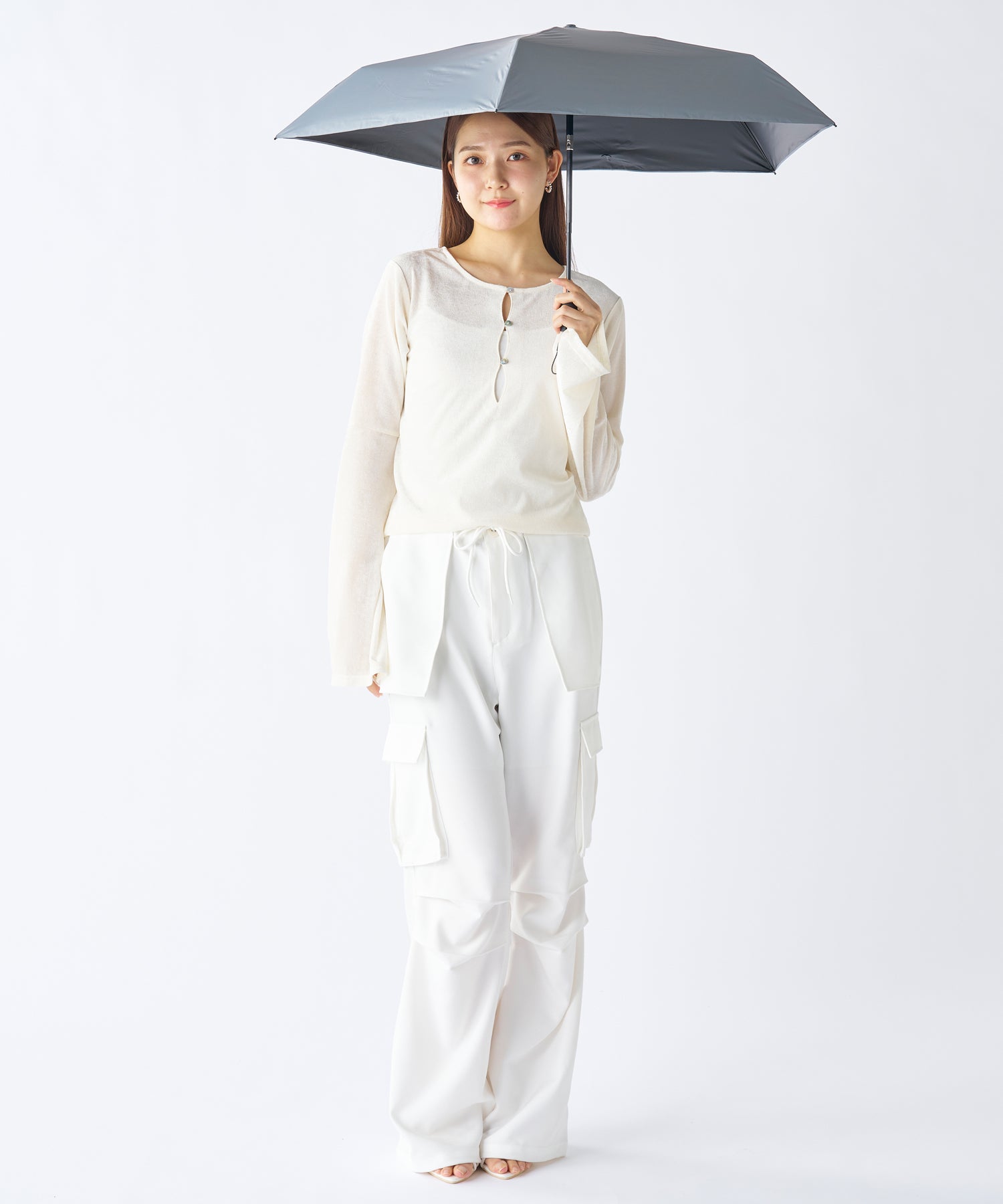 エスタ estaa 【超軽量/約155g~】マジカルテックプロ 遮光率100% 自動開閉傘 晴雨兼用日傘 UV 50cm (ディープブルー) ディープブルー