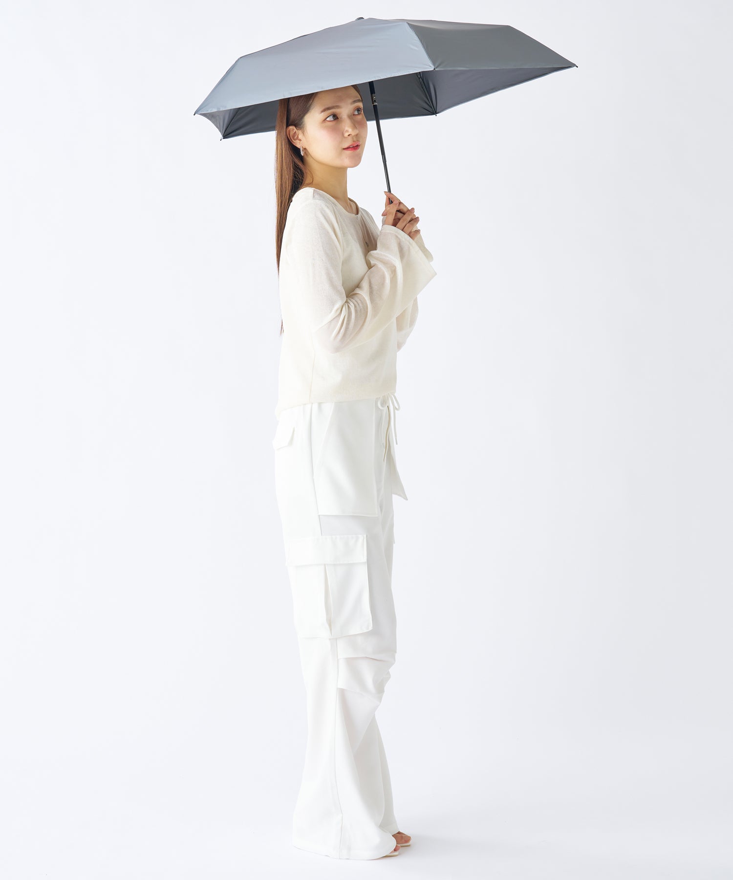 エスタ estaa 【超軽量/約155g~】マジカルテックプロ 遮光率100% 自動開閉傘 晴雨兼用日傘 UV 50cm (ディープブルー) ディープブルー