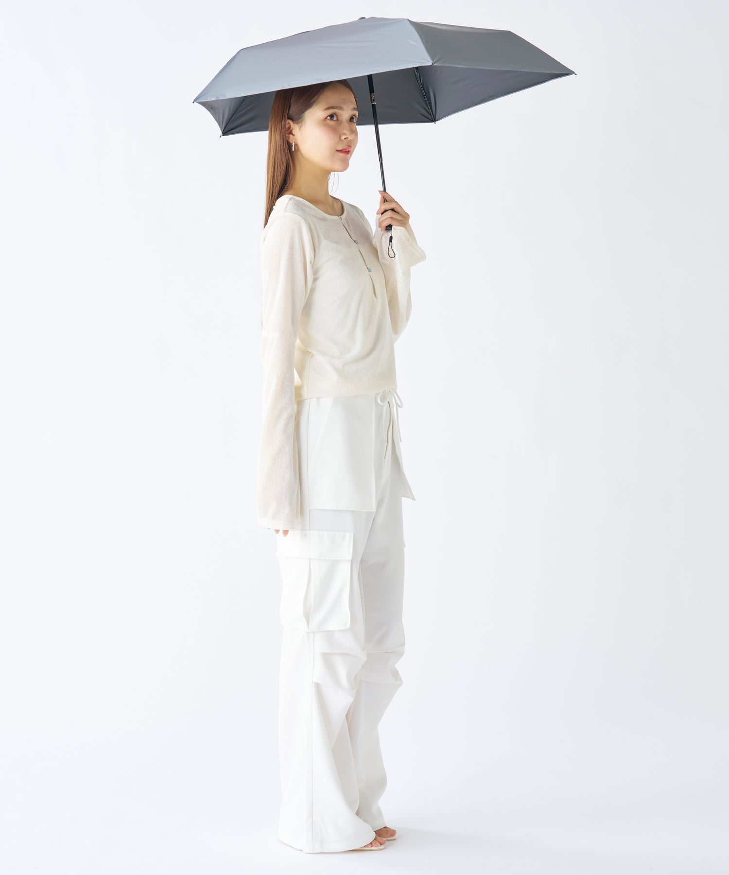 エスタ estaa 【超軽量/約155g~】マジカルテックプロ 遮光率100% 自動開閉傘 晴雨兼用日傘 UV 50cm (ディープブルー) ディープブルー