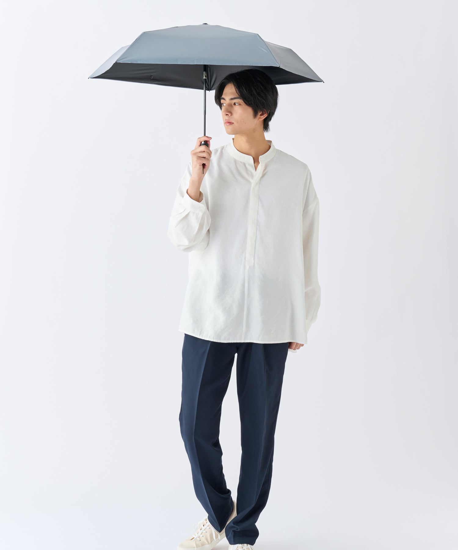 エスタ estaa 【超軽量/約155g~】マジカルテックプロ 遮光率100% 自動開閉傘 晴雨兼用日傘 UV 50cm (ディープブルー) ディープブルー