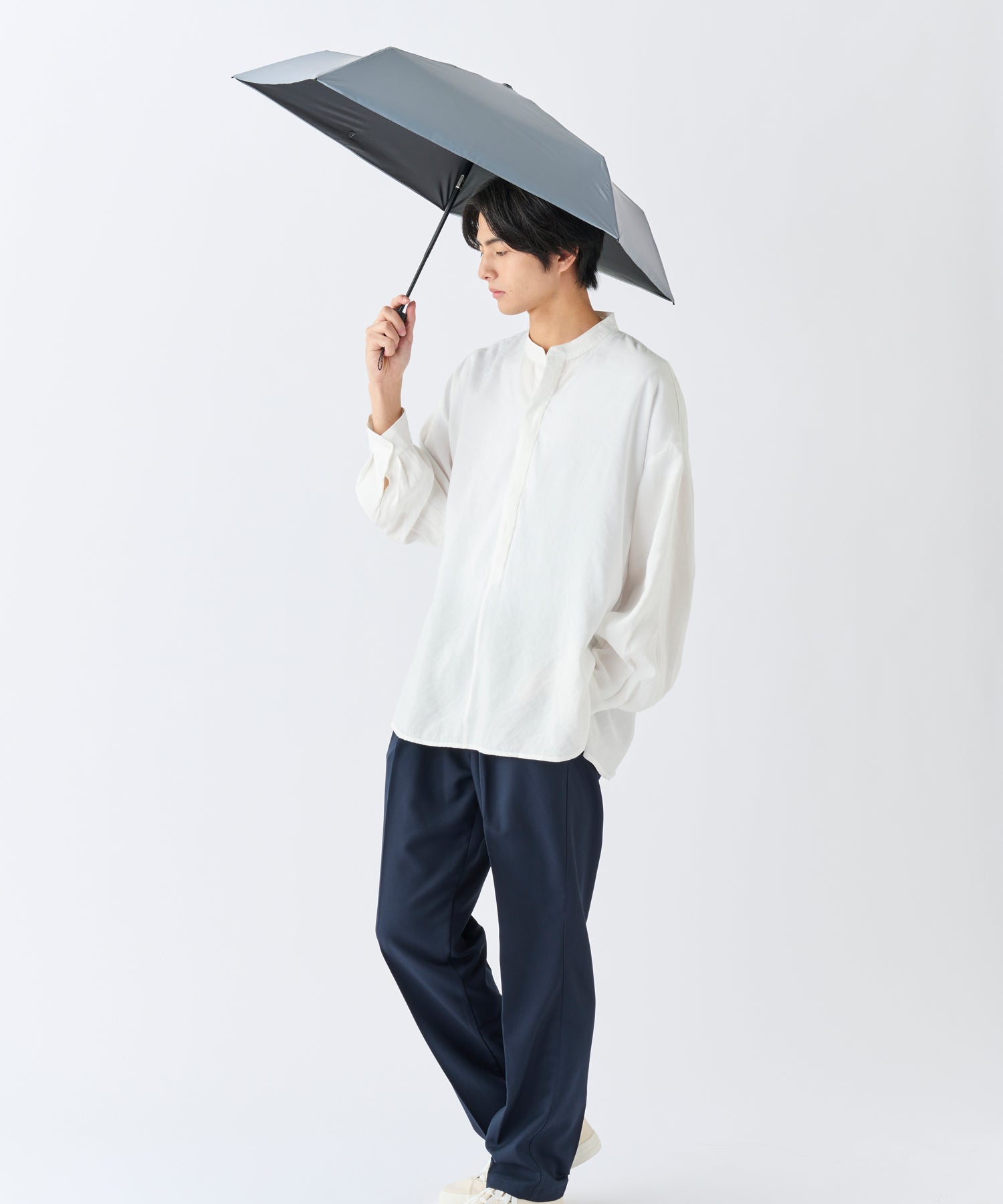 エスタ estaa 【超軽量/約155g~】マジカルテックプロ 遮光率100% 自動開閉傘 晴雨兼用日傘 UV 50cm (ディープブルー) ディープブルー