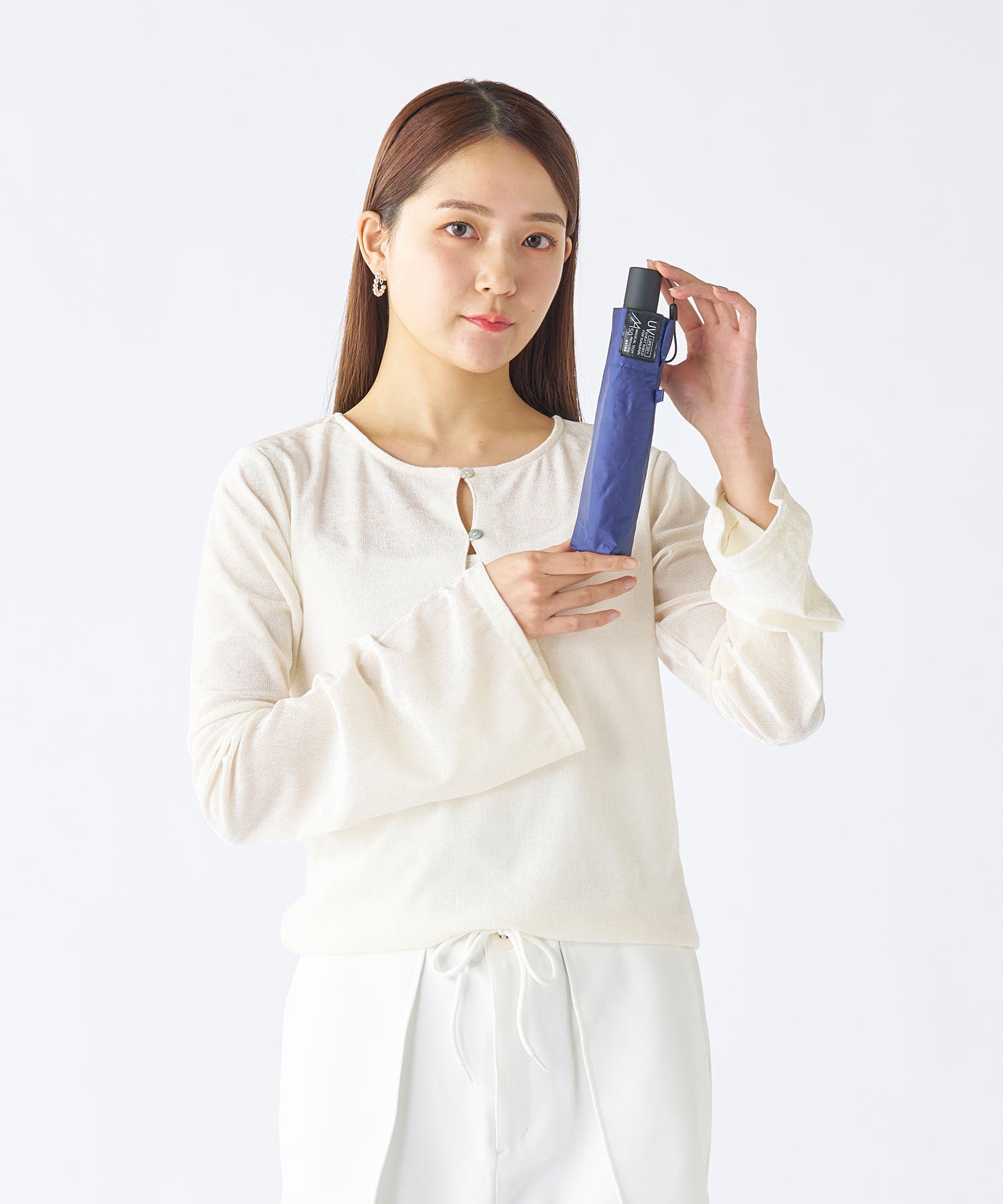 エスタ estaa 【超軽量/約155g~】マジカルテックプロ 遮光率100% 自動開閉傘 晴雨兼用日傘 UV 50cm (ディープブルー) ディープブルー