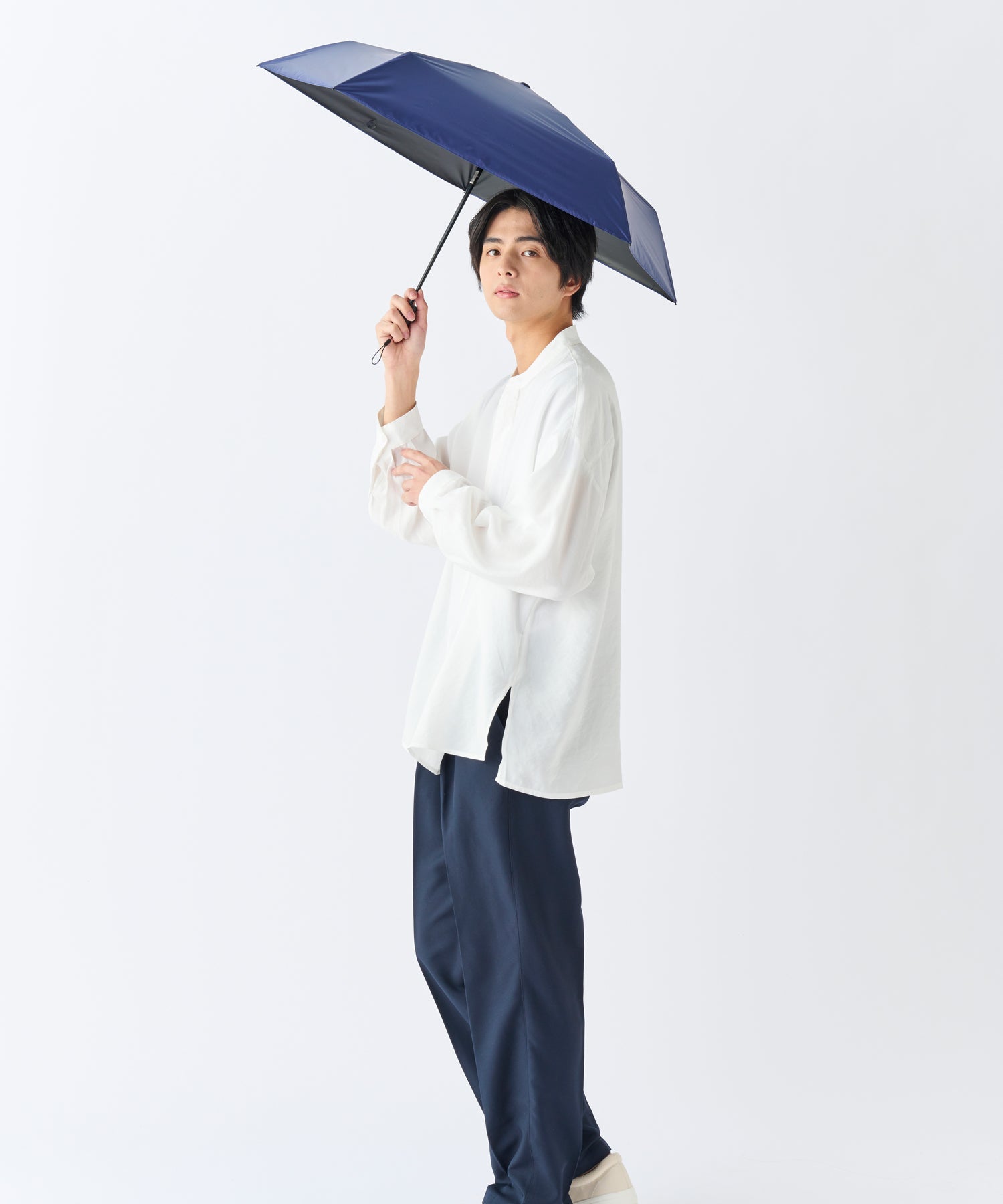 エスタ estaa 【超軽量/約155g~】マジカルテックプロ 遮光率100% 自動開閉傘 晴雨兼用日傘 UV 50cm (ディープブルー) ディープブルー