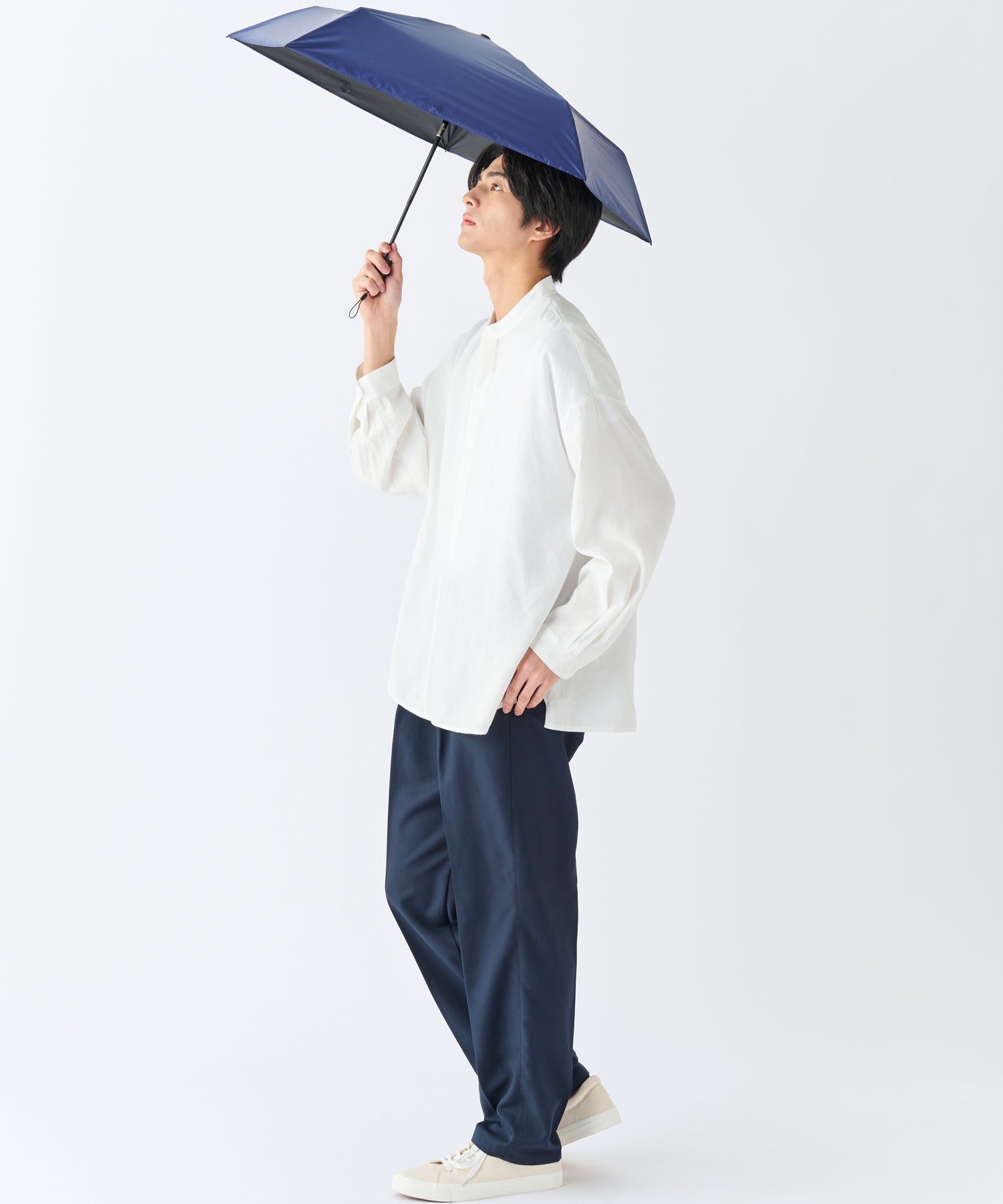 エスタ estaa 【超軽量/約155g~】マジカルテックプロ 遮光率100% 自動開閉傘 晴雨兼用日傘 UV 50cm (ディープブルー) ディープブルー