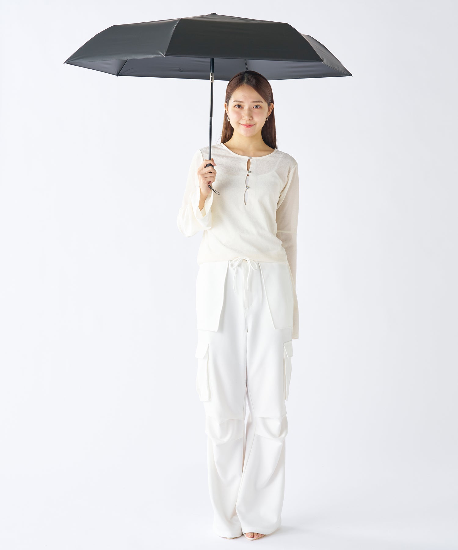 エスタ estaa 【超軽量/約240g~】マジカルテックプロ 遮光率100% 自動開閉傘 晴雨兼用日傘 UV 58cm (ブラック) ブラック