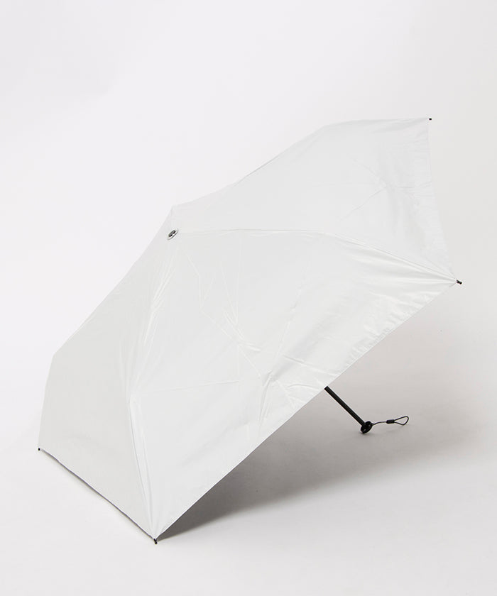 【マジ軽 超軽量約98g~ 遮光率100% スリム50cm】晴雨兼用折りたたみ日傘 雨傘 無地 遮熱 UV -マジカルテックプロテクション- (ホワイト) ホワイト