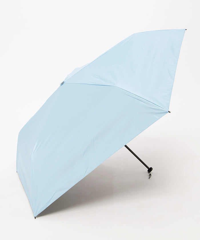 【マジ軽 超軽量約98g~ 遮光率100% スリム50cm】晴雨兼用折りたたみ日傘 雨傘 無地 遮熱 UV -マジカルテックプロテクション- (ペールスカイ) ペールスカイ