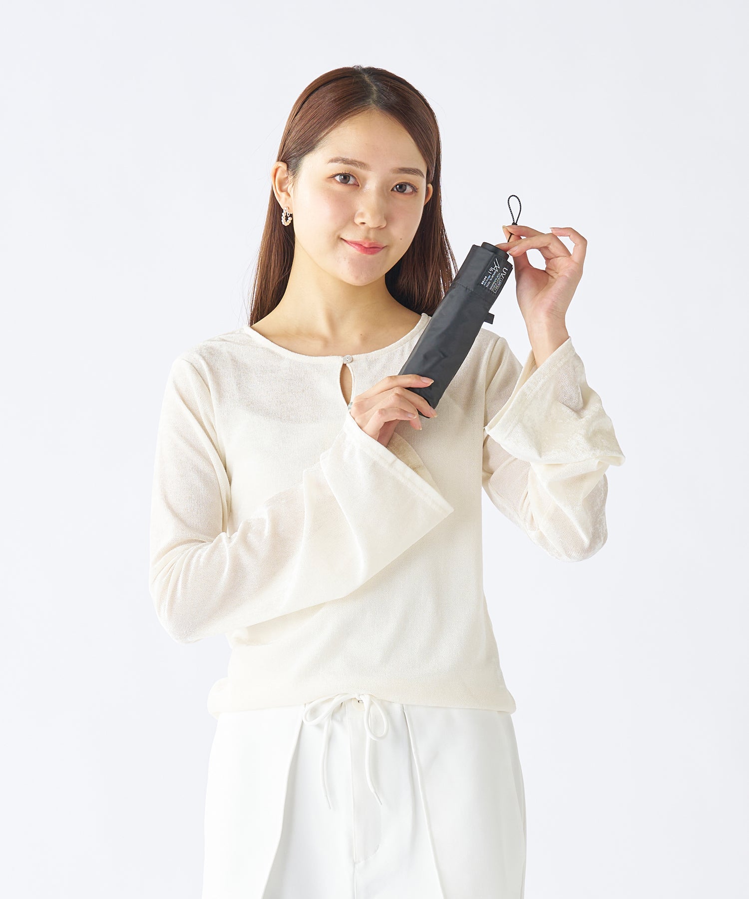 エスタ estaa 【超軽量/約158g~】マジカルテックプロ 遮光率100% 折りたたみ傘 晴雨兼用日傘 61cm (ブラック) ブラック