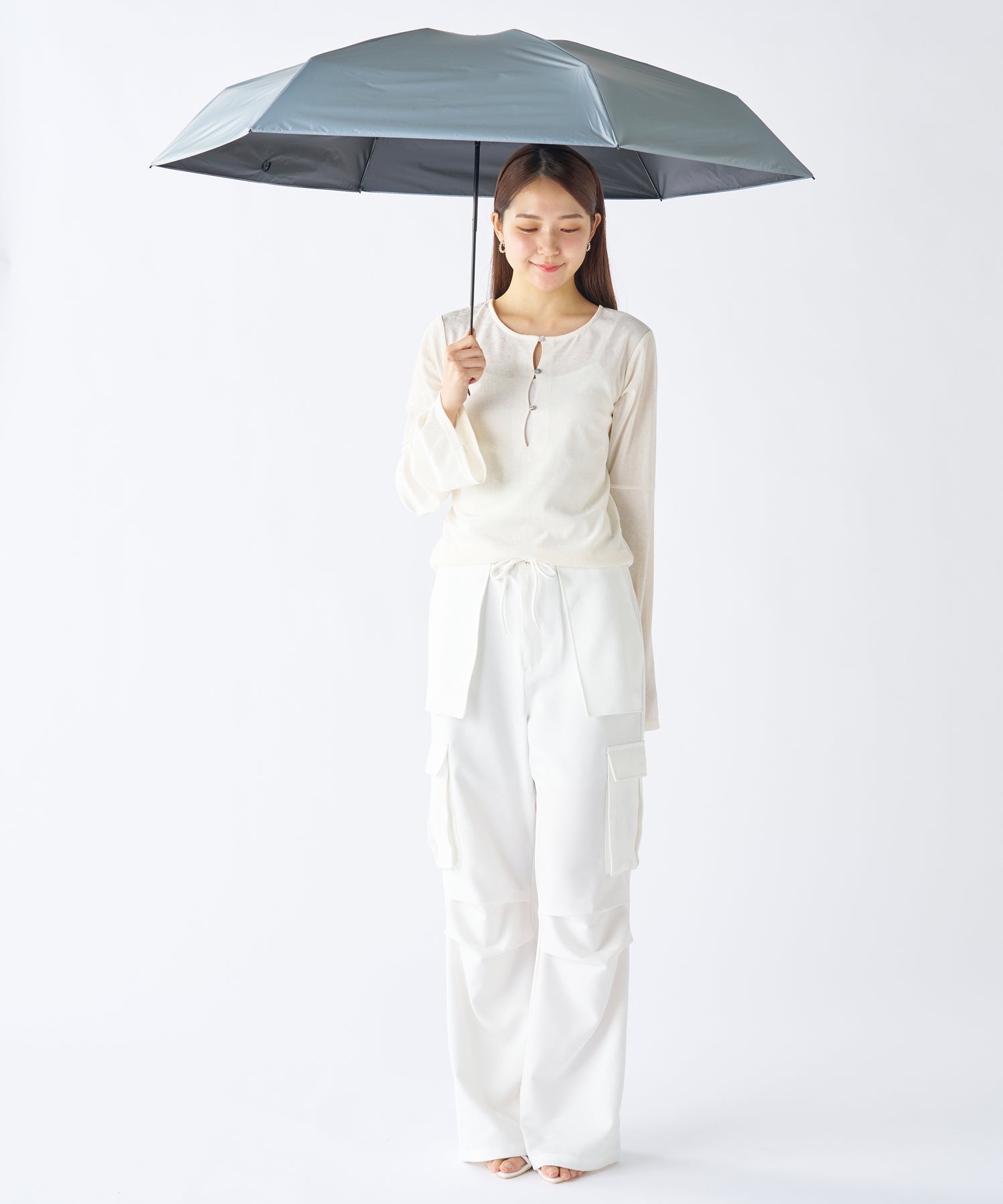 エスタ estaa 【超軽量/約158g~】マジカルテックプロ 遮光率100% 折りたたみ傘 晴雨兼用日傘 61cm (ブラック) ブラック