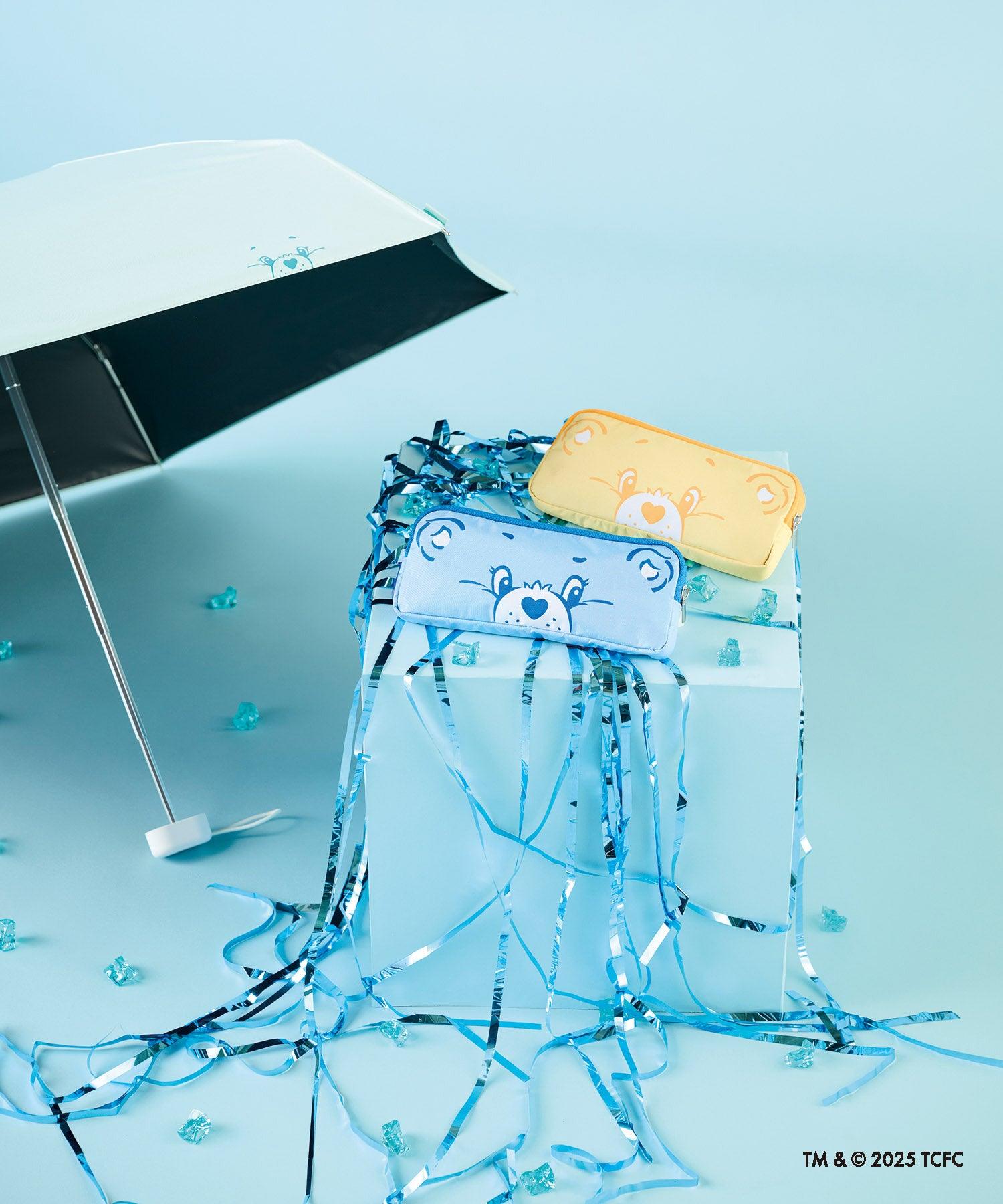 【遮光率100%】ケアベア(TM) CareBears(TM) ケース入り コンパクト 折りたたみ 日傘 CHEER (ペールピンク) ペールピンク