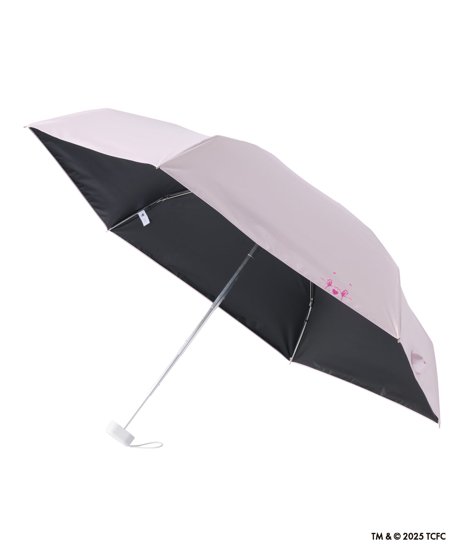 【遮光率100%】ケアベア(TM) CareBears(TM) ケース入り コンパクト 折りたたみ 日傘 CHEER (ペールピンク) ペールピンク