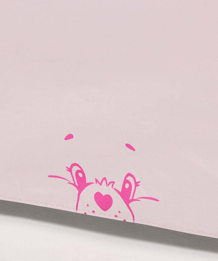 【遮光率100%】ケアベア(TM) CareBears(TM) ケース入り コンパクト 折りたたみ 日傘 CHEER (ペールピンク) ペールピンク