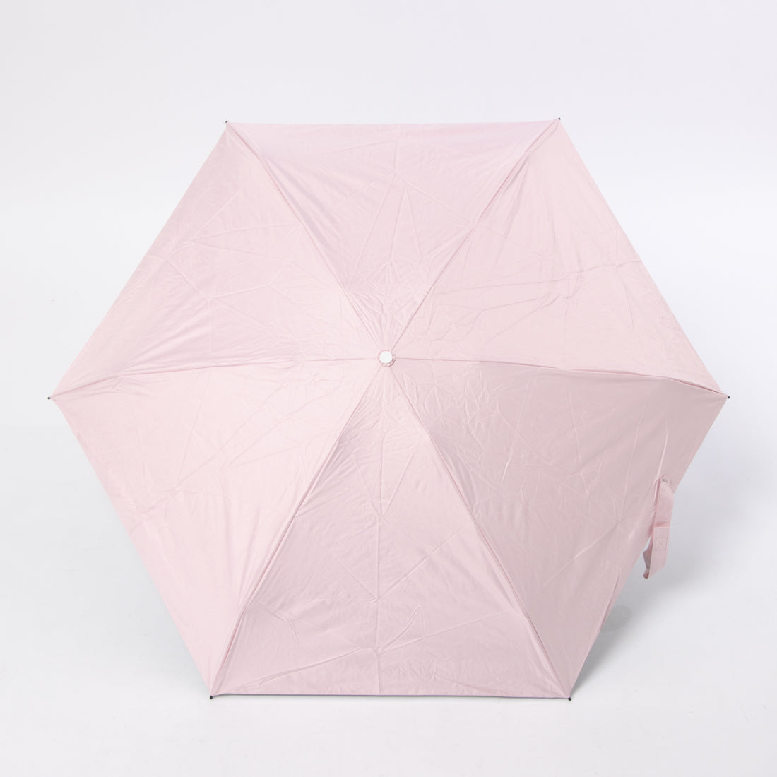 【軽量快適収納グリップ】晴雨兼用折りたたみ日傘 ケアベア TM -チア- 遮光 遮熱 UV (ペールピンク) ペールピンク