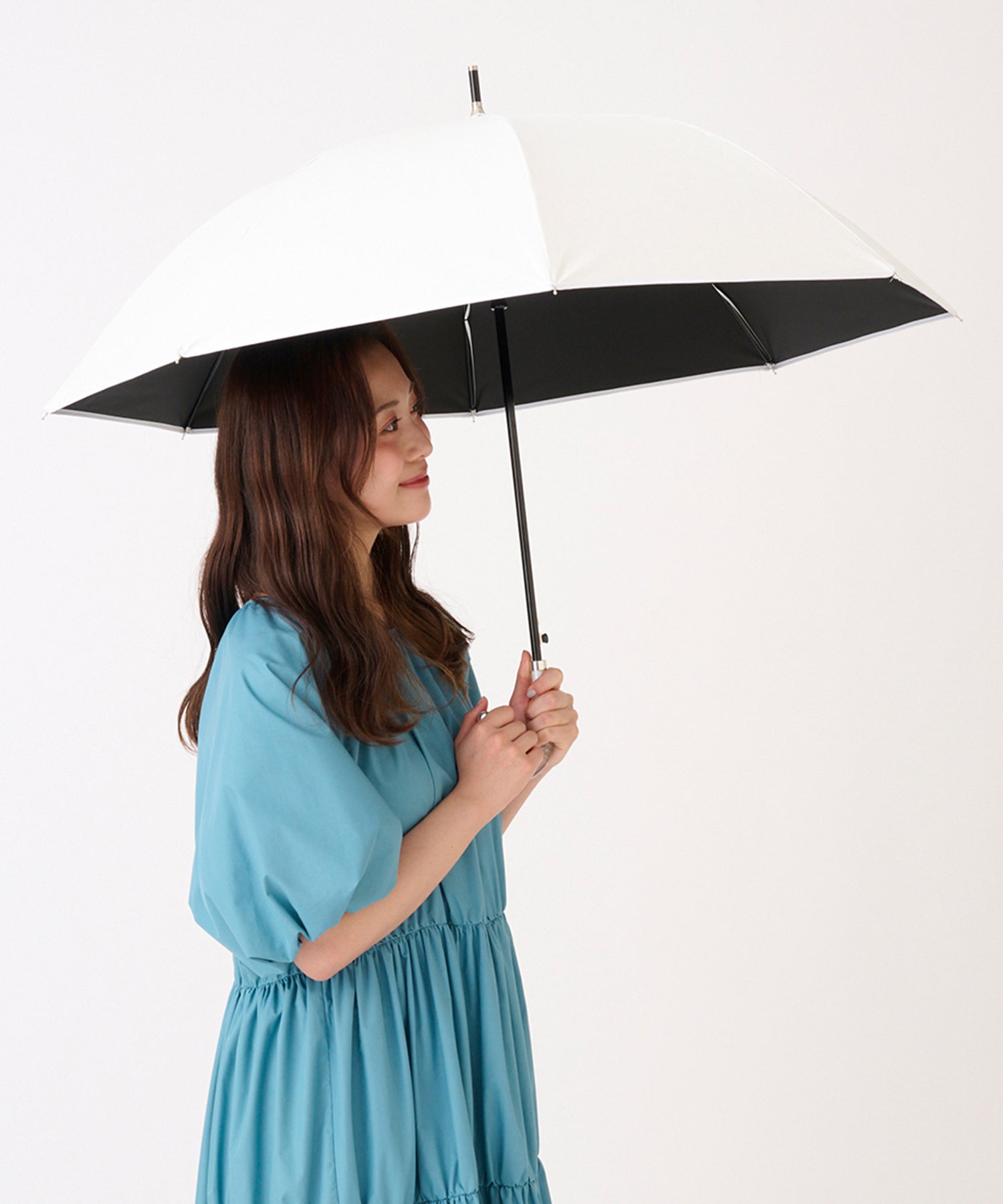 エスタ estaa 【WEB限定 ジャンプ傘】晴雨兼用日傘 ショート傘 ラディクール 遮光 遮熱 UV ユニセックス (ホワイト) ホワイト
