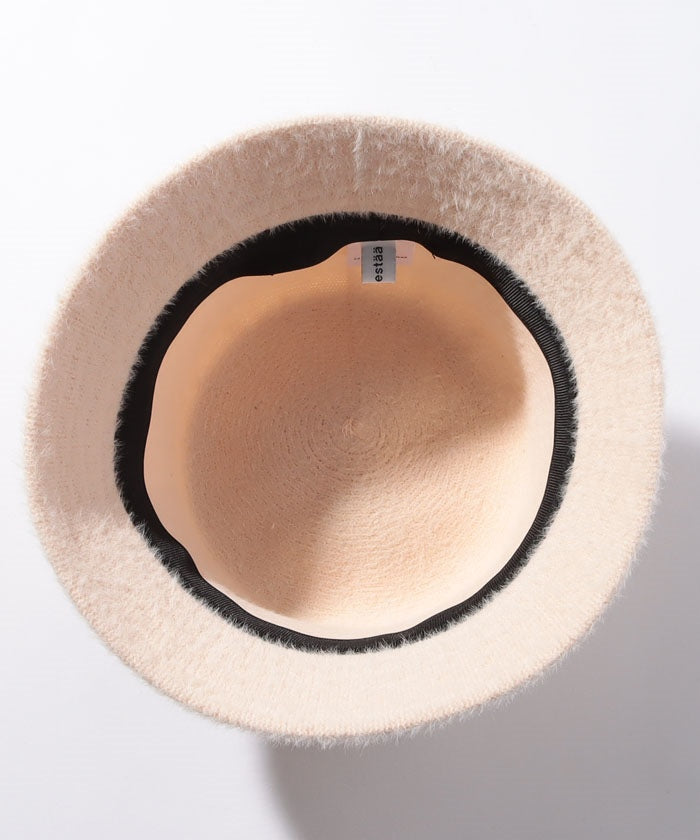 エスタ estaa estaa(エスタ)アンゴラ風 バケットハット (モカブラウン) モカブラウン