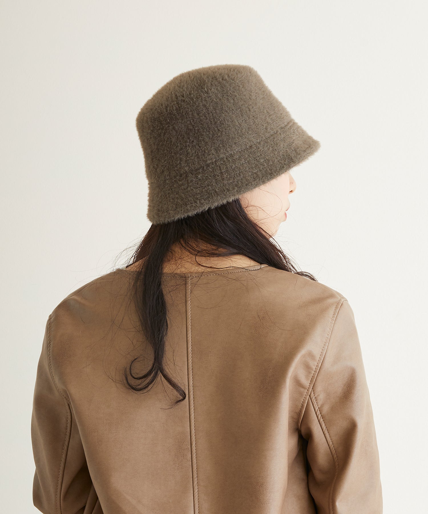 エスタ estaa estaa(エスタ)アンゴラ風 バケットハット (モカブラウン) モカブラウン