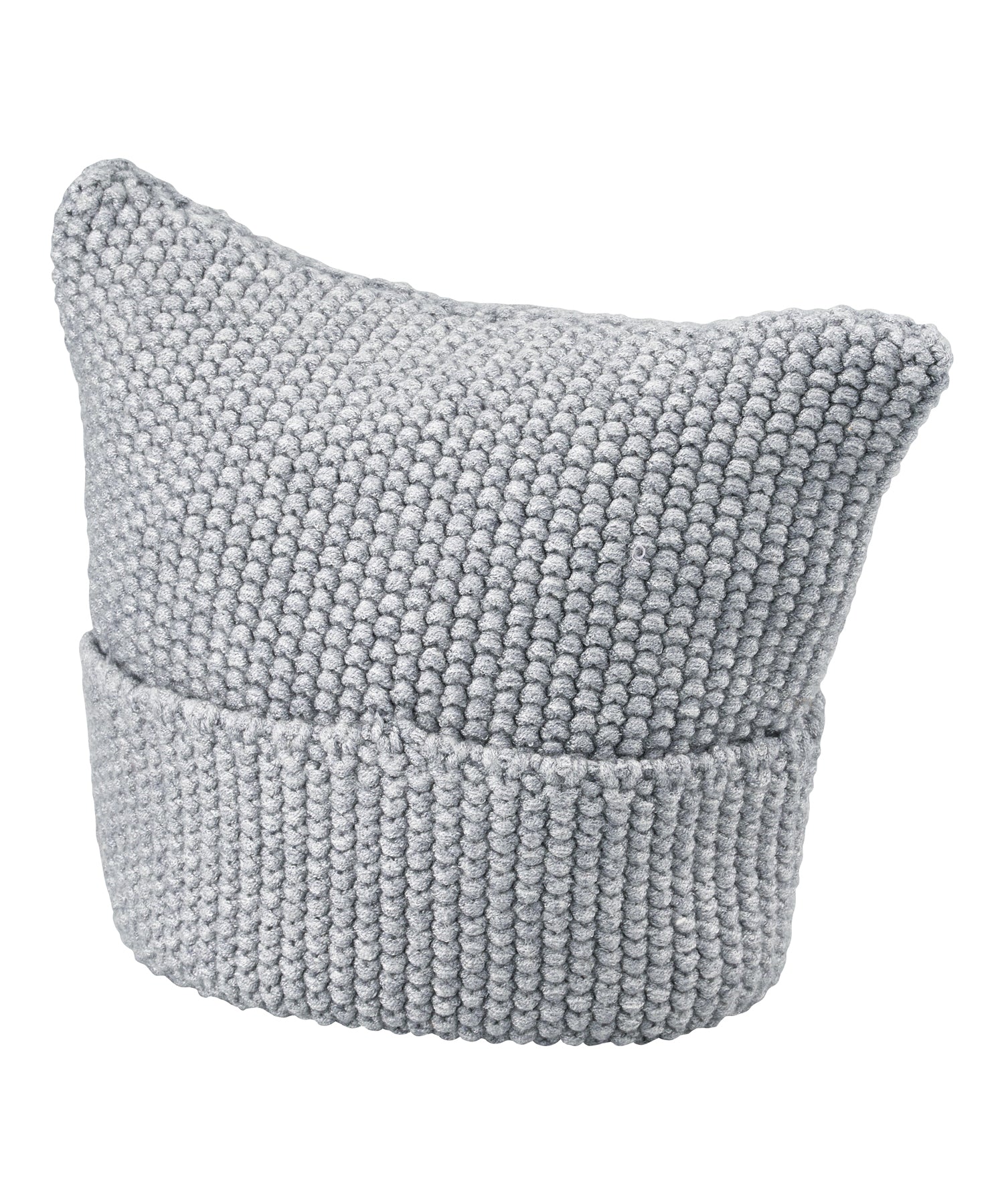 エスタ estaa 猫耳シャロット 帽子 ハイゲージ 無地 (グレー) グレー