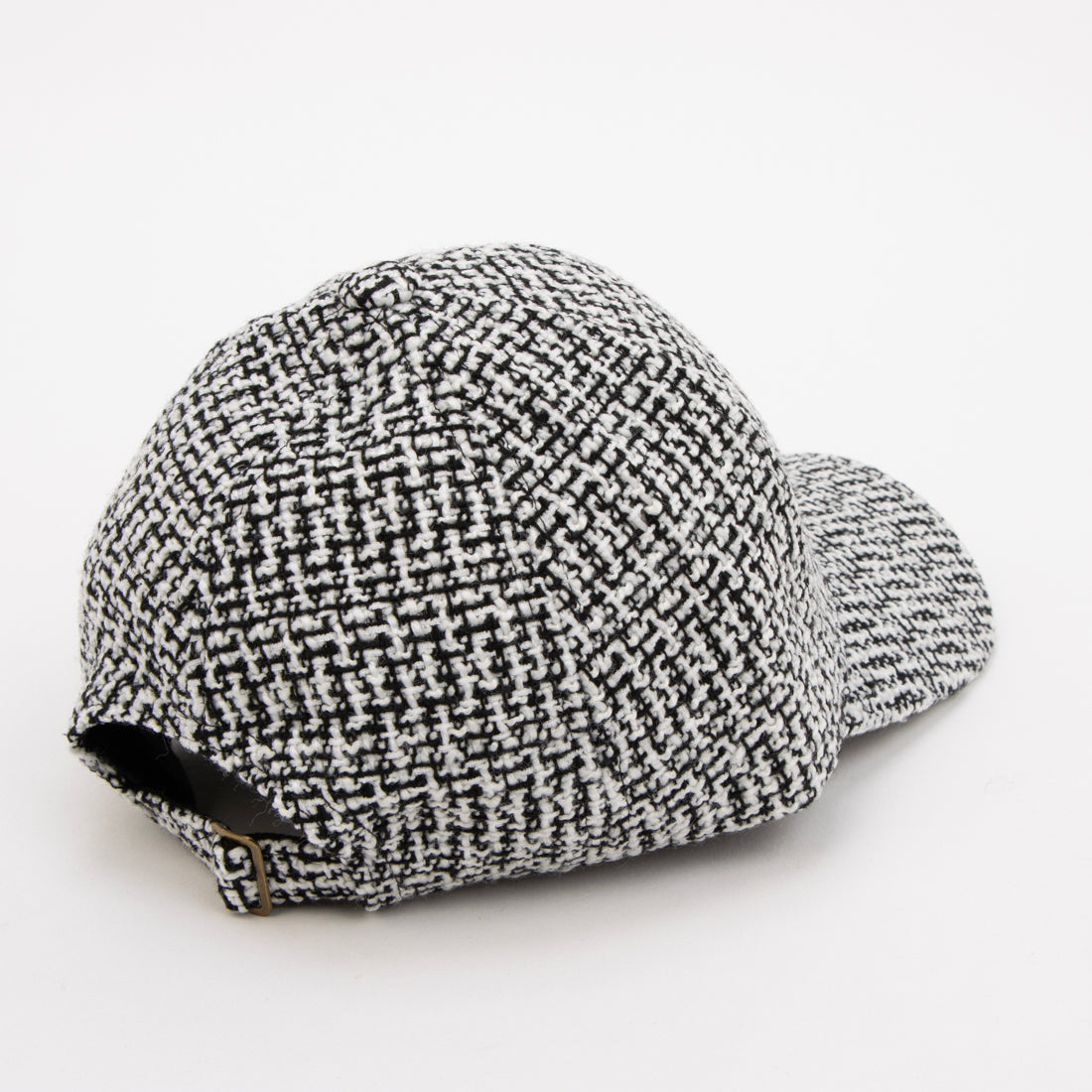 エスタ estaa キャップ 帽子 ざっくりツイード ロゴ ワンポイント サイズ調整可 (チャコールグレー) チャコールグレー