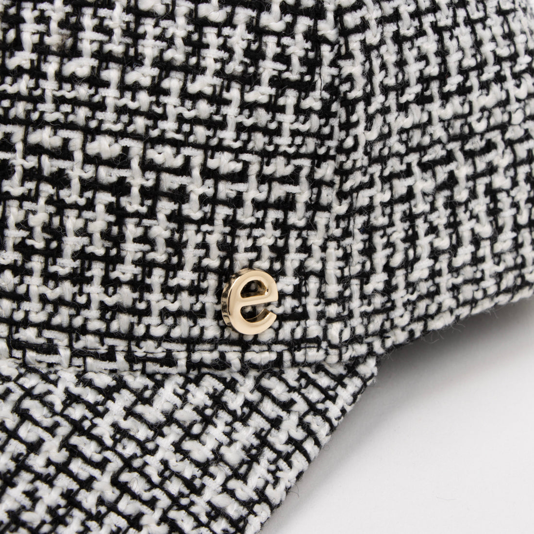 エスタ estaa キャップ 帽子 ざっくりツイード ロゴ ワンポイント サイズ調整可 (チャコールグレー) チャコールグレー