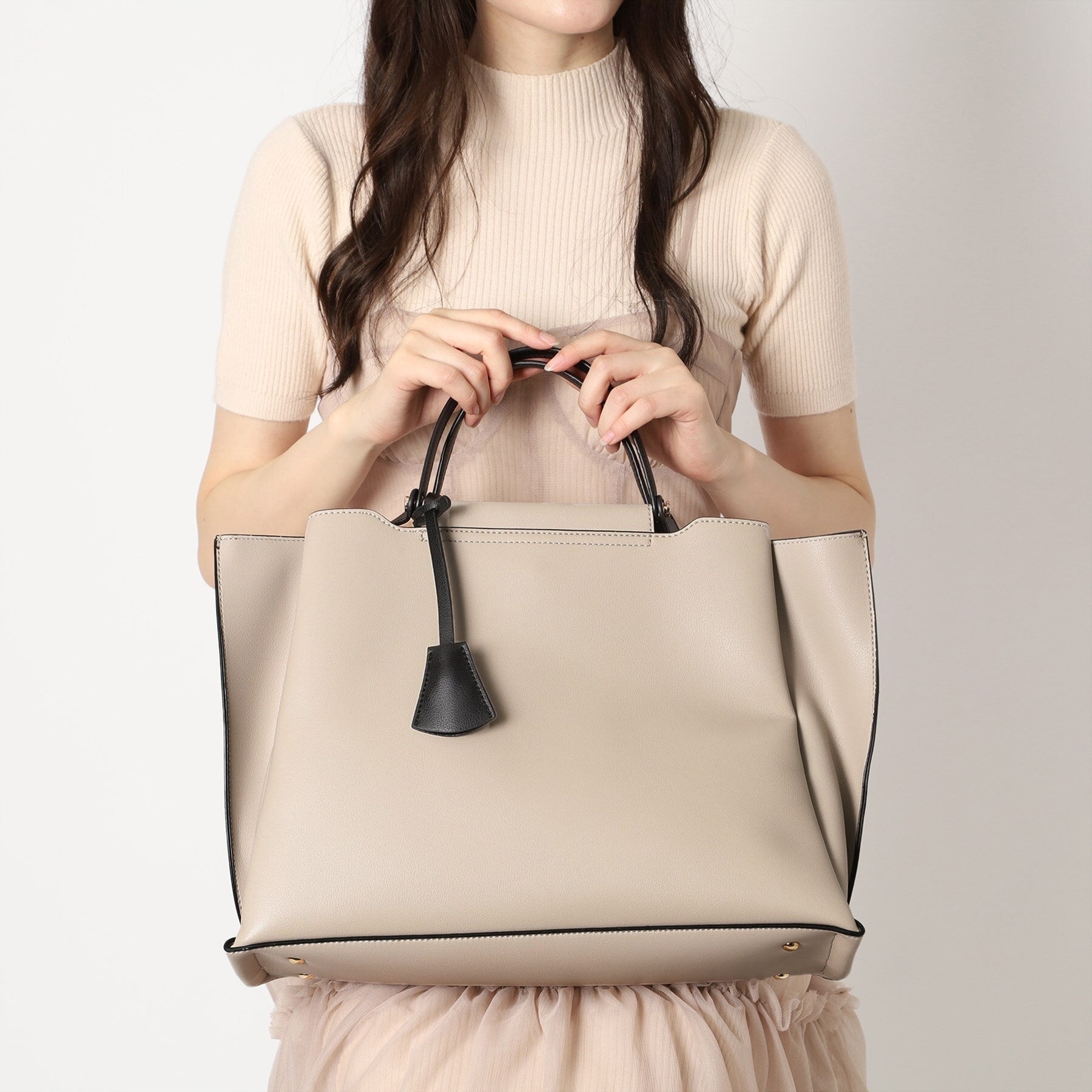 エスペランサ ESPERANZA 横型A4トートバッグ (グレージュ(012)) グレージュ(012)