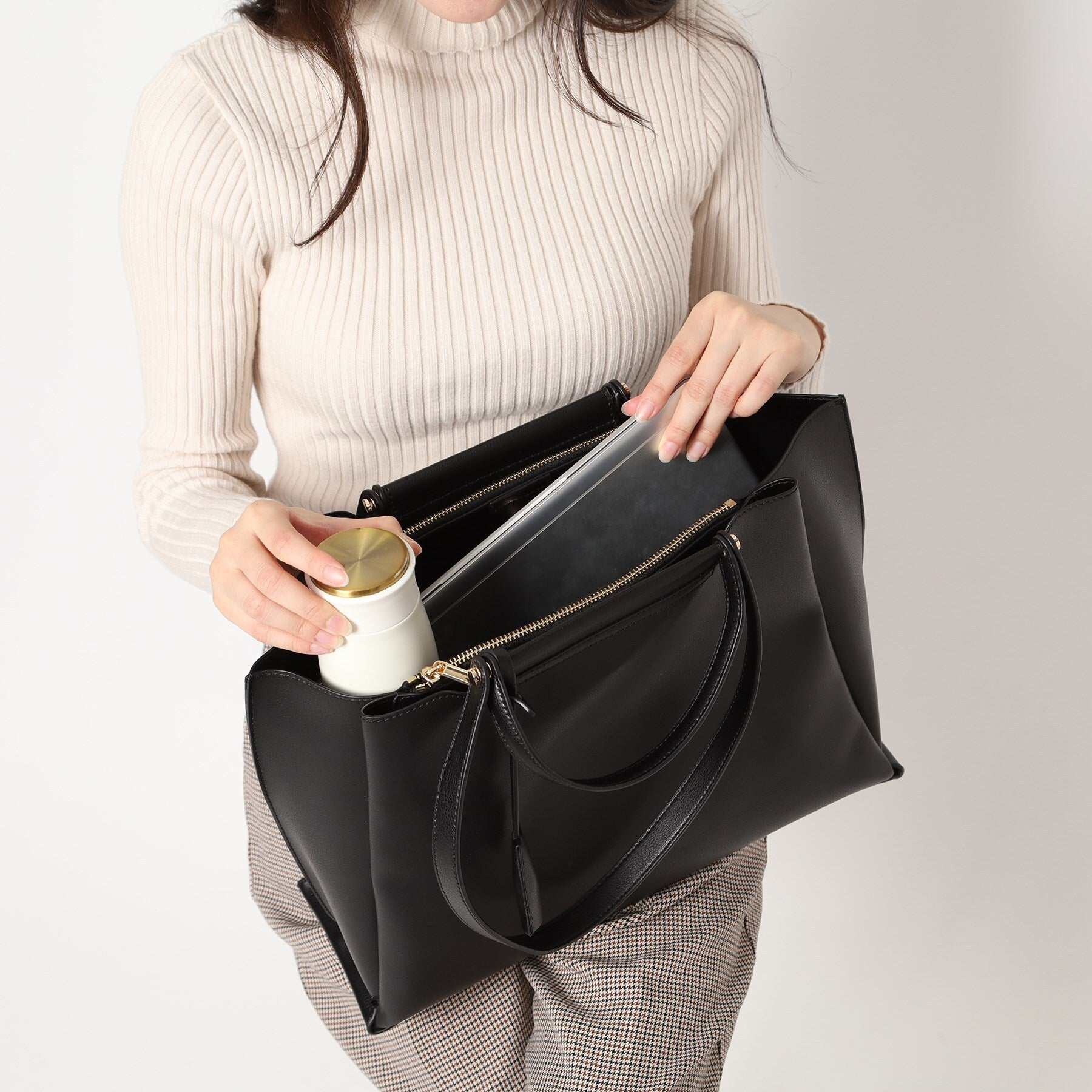 エスペランサ ESPERANZA 横型A4トートバッグ (グレージュ(012)) グレージュ(012)