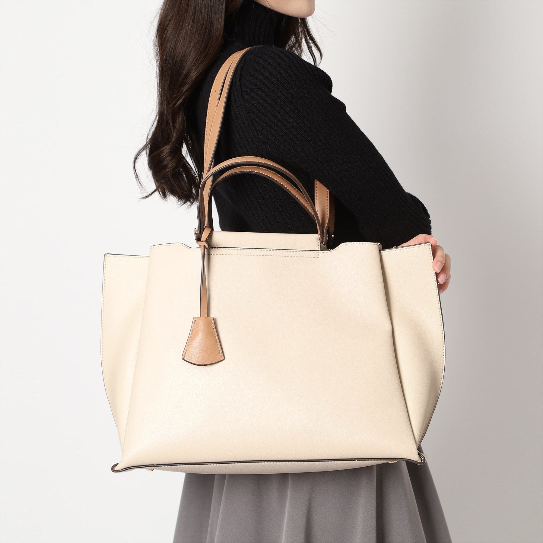 エスペランサ ESPERANZA 横型A4トートバッグ (グレージュ(012)) グレージュ(012)