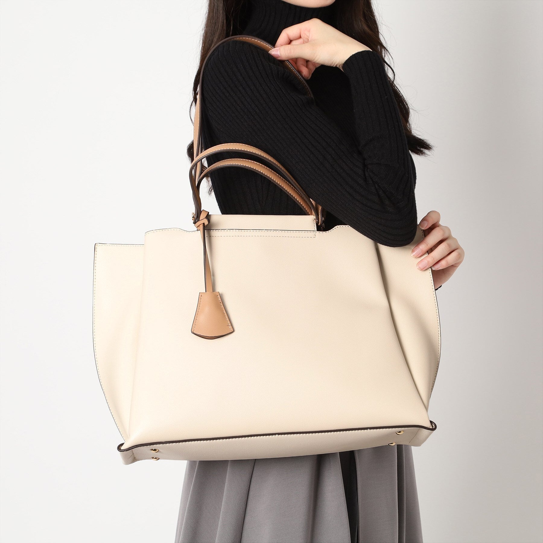 エスペランサ ESPERANZA 横型A4トートバッグ (グレージュ(012)) グレージュ(012)