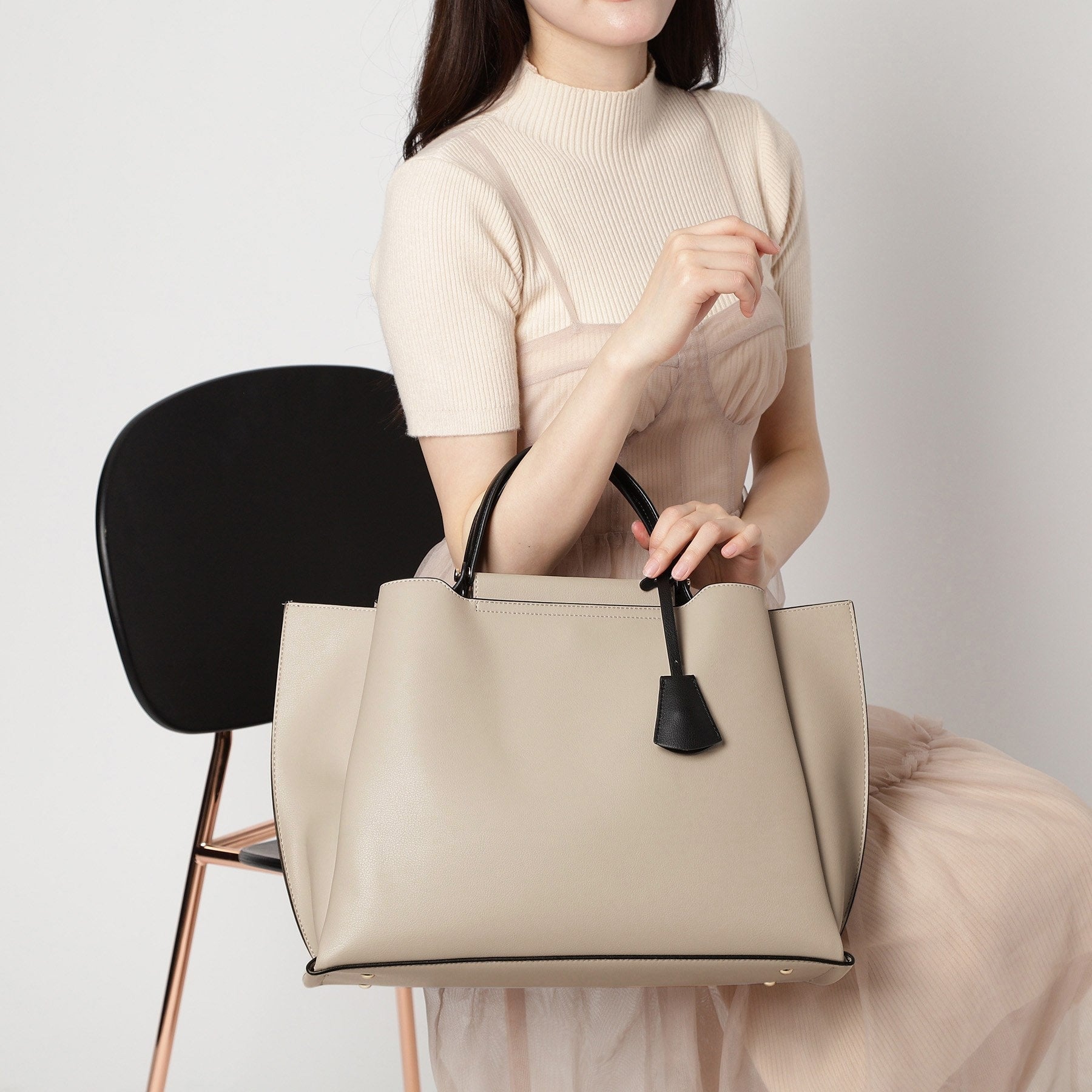 エスペランサ ESPERANZA 横型A4トートバッグ (グレージュ(012)) グレージュ(012)