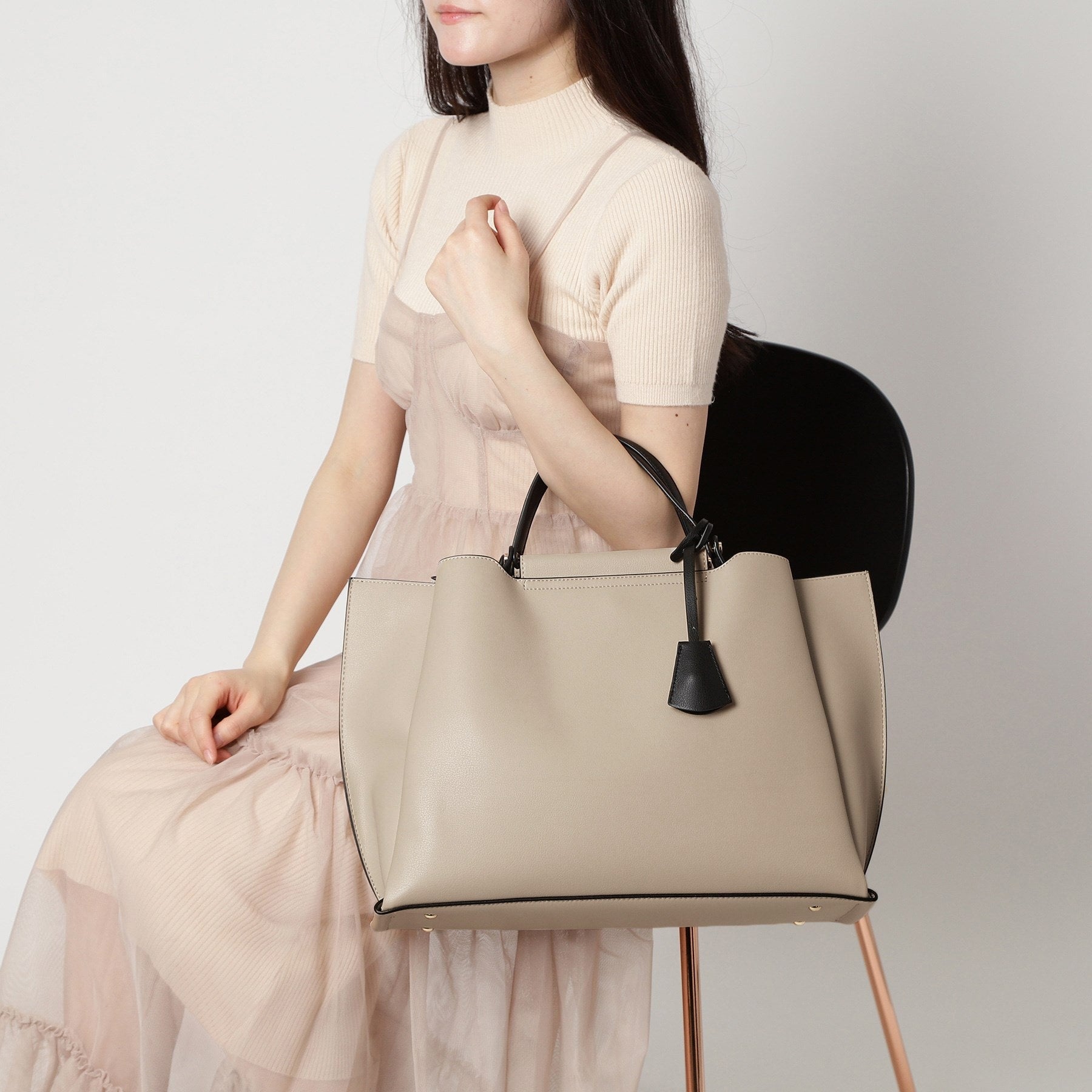 エスペランサ ESPERANZA 横型A4トートバッグ (グレージュ(012)) グレージュ(012)