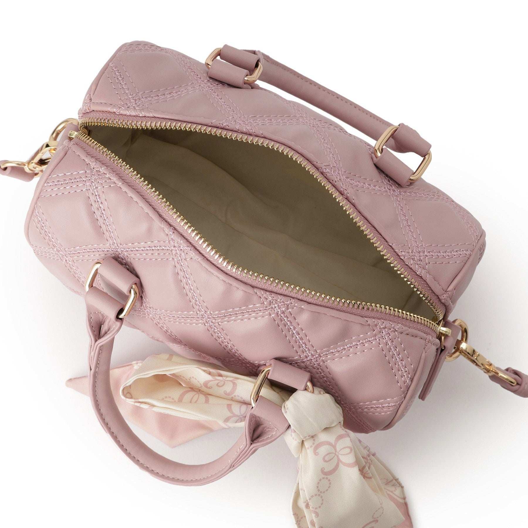 エスペランサ ESPERANZA スカーフリボンキルティングバッグ (アイボリー(004)) アイボリー(004)